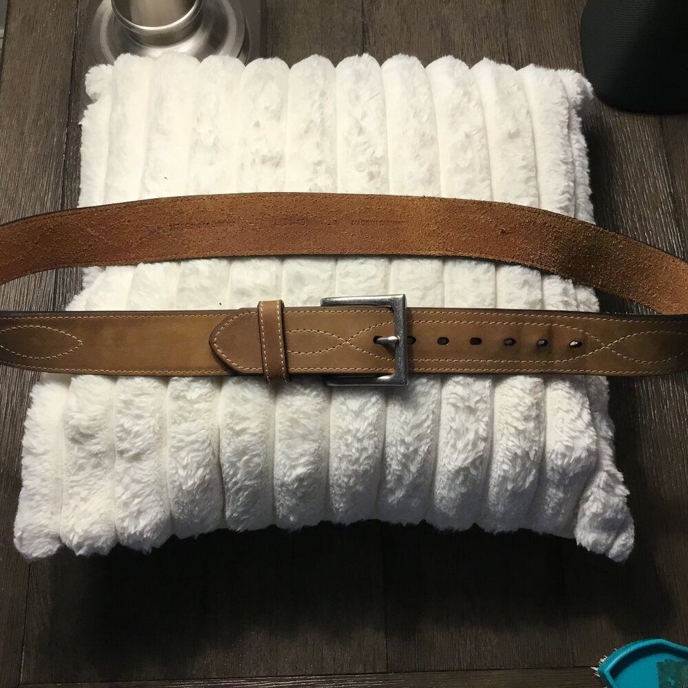 Lt Brown Leather Belt 38/40